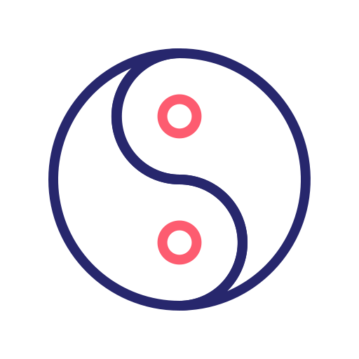 yin yang Generic Outline Color ikona