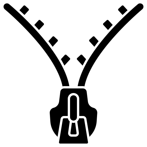 fermeture éclair Generic Glyph Icône