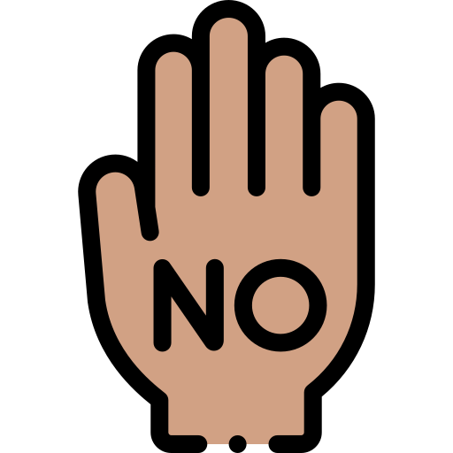 No racism Detailed Rounded Lineal color icon