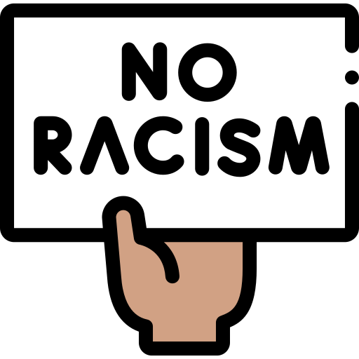 no racismo Detailed Rounded Lineal color icono