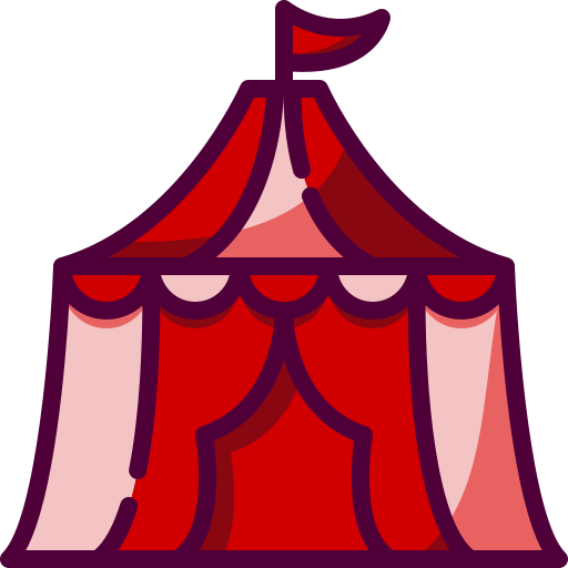 tenda de circo Generic Outline Color Ícone