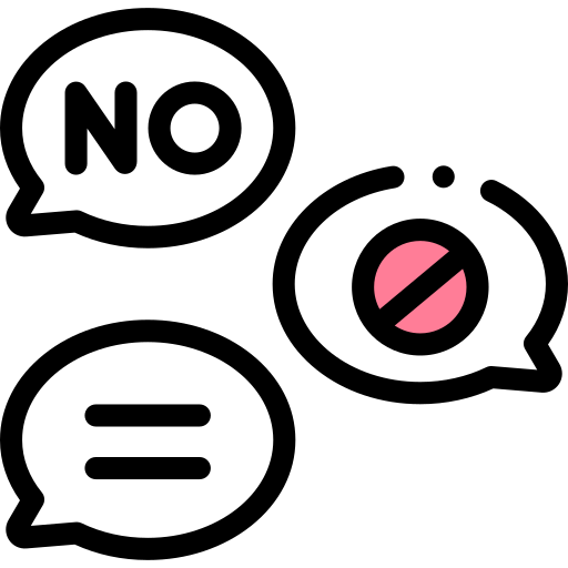No racism Detailed Rounded Lineal color icon