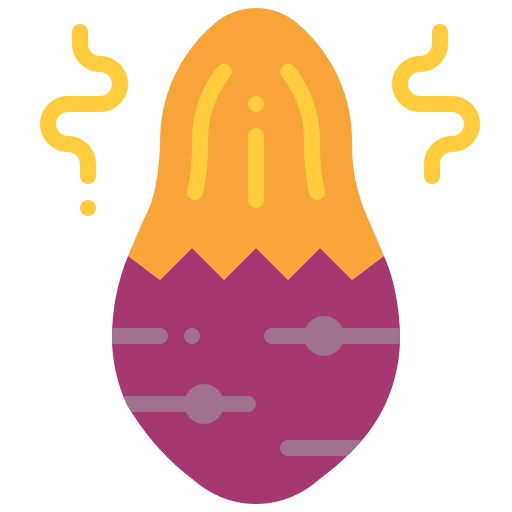 zoete aardappel Generic Flat icoon