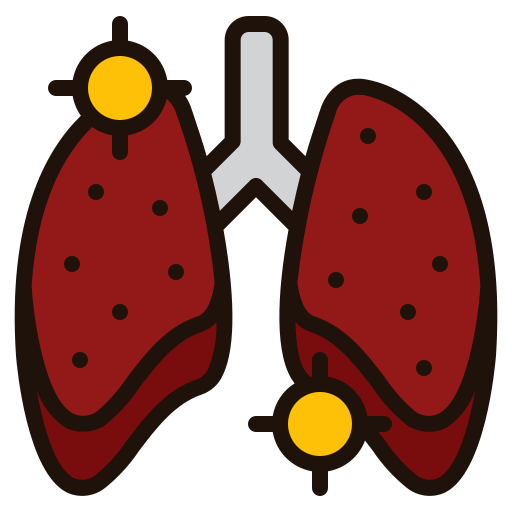 zapalenie płuc Generic Outline Color ikona