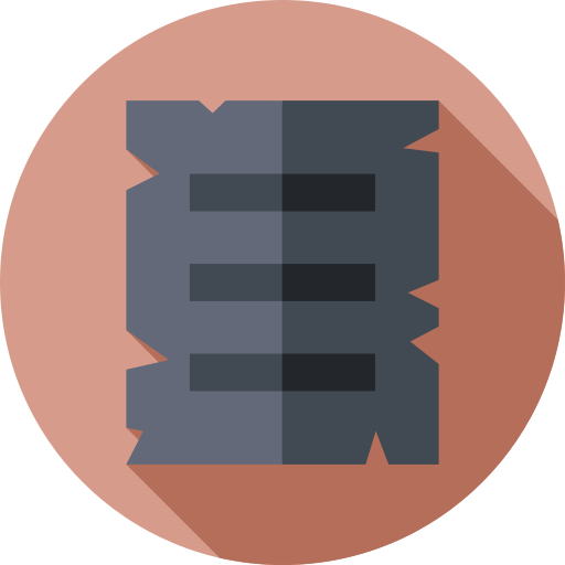 papiro Flat Circular Flat icono