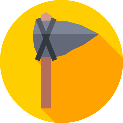 斧 Flat Circular Flat icon