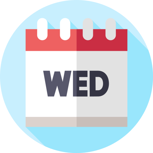 Wednesday Flat Circular Flat icon