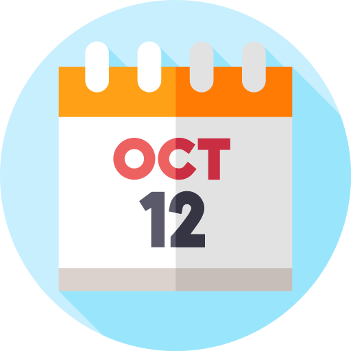 oktober Flat Circular Flat icon