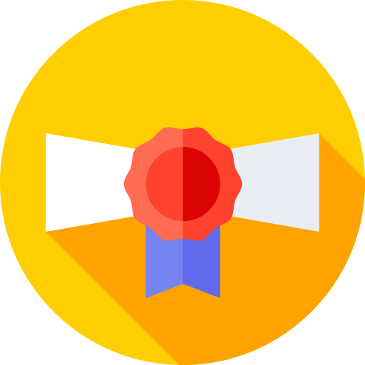 Certified Flat Circular Flat icon