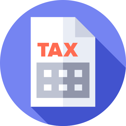 Tax Flat Circular Flat icon