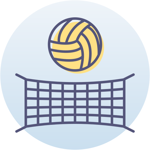 red de voleibol Generic Circular icono