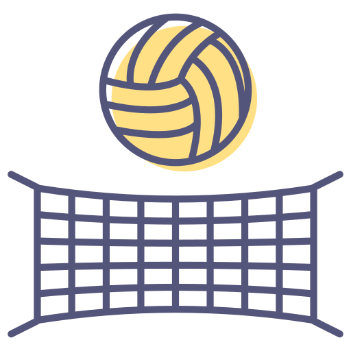 red de voleibol Generic Color Omission icono