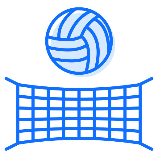 red de voleibol Generic Blue icono