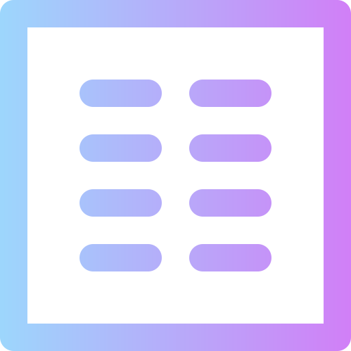 spalte Super Basic Rounded Gradient icon