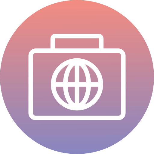 internationale zaken Generic Flat Gradient icoon