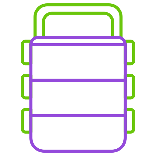 Lunch box Generic Outline Color icon