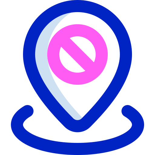 No location Super Basic Orbit Color icon