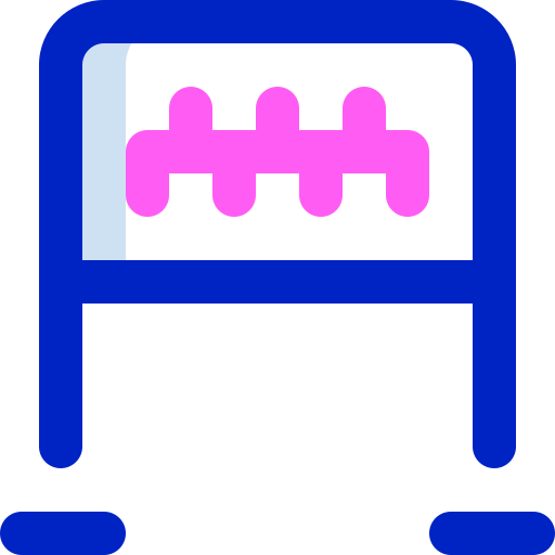 línea de meta Super Basic Orbit Color icono