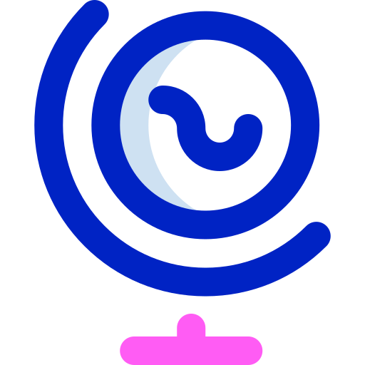 globo terráqueo Super Basic Orbit Color icono