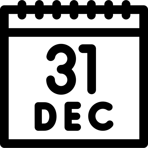 december Basic Rounded Lineal icoon