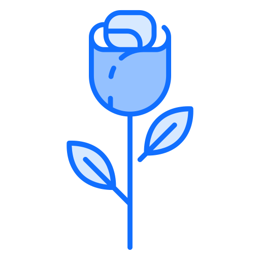 rosa roja Generic Blue icono