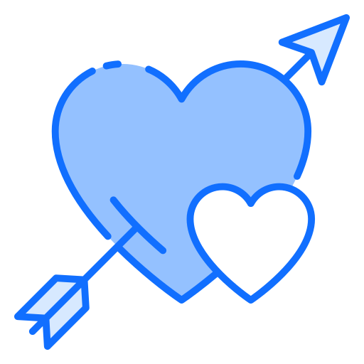 flecha de cupido Generic Blue icono