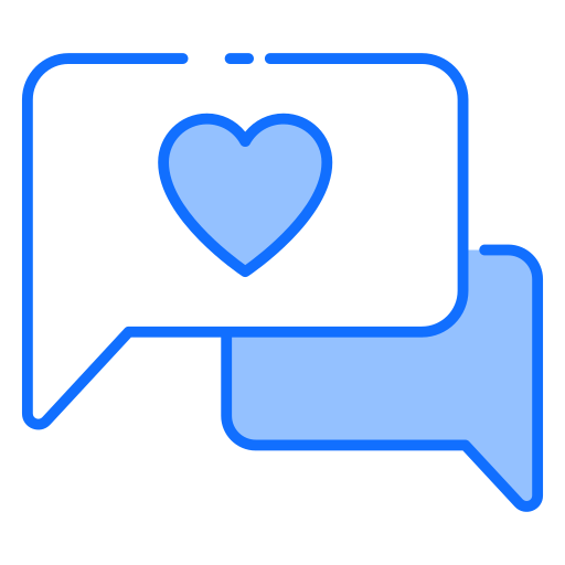 mensaje de amor Generic Blue icono