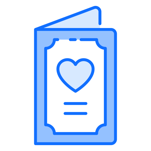 tarjeta de felicitación Generic Blue icono