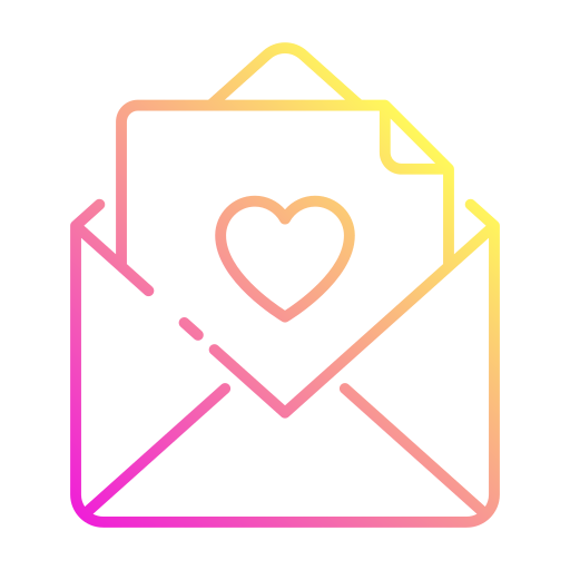 Love letter Generic Gradient icon