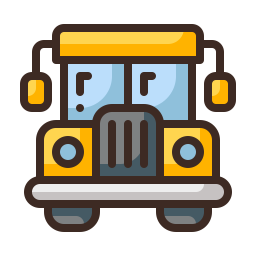 Автобусная школа Generic Outline Color иконка