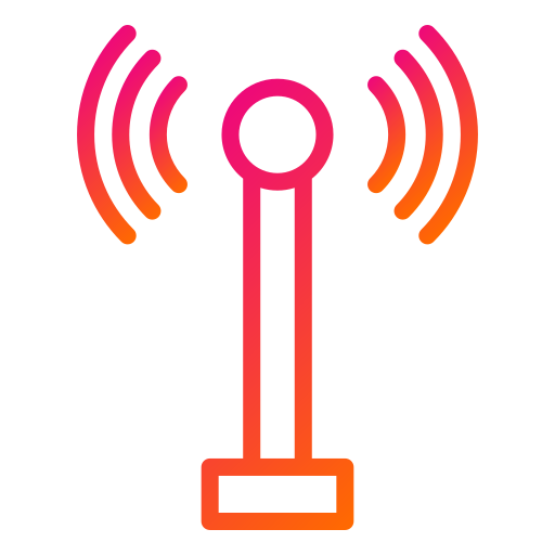 antena radiowa Generic Gradient ikona
