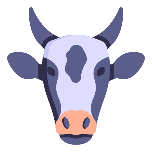 vaca Generic Outline Color icono