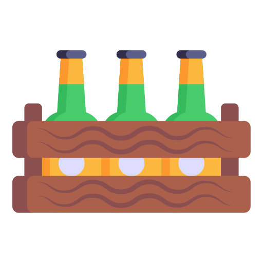scatola di birra Generic Outline Color icona