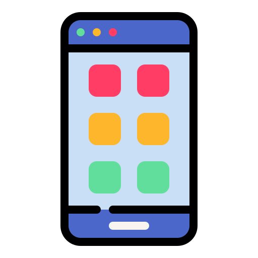 Mobile app Generic Outline Color icon