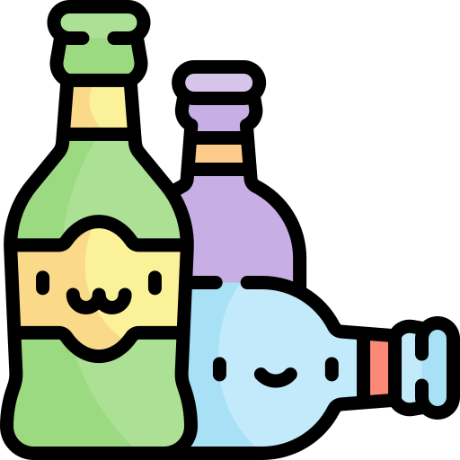 ボトル Kawaii Lineal color icon