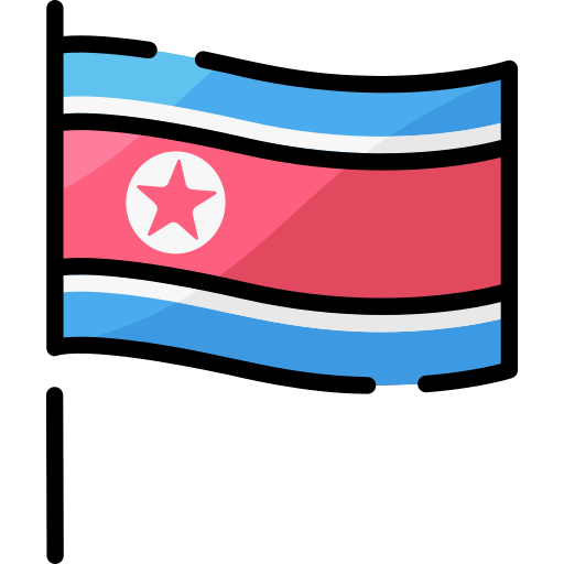 corea del nord Generic Outline Color icona