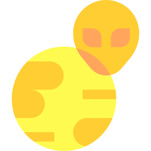 außerirdischer Basic Sheer Flat icon