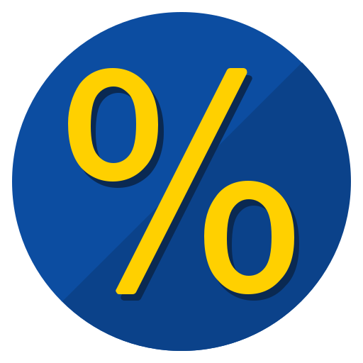porcentaje Generic Circular icono