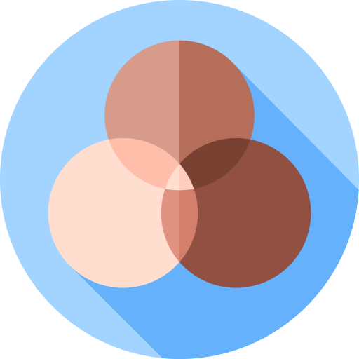 diversität Flat Circular Flat icon