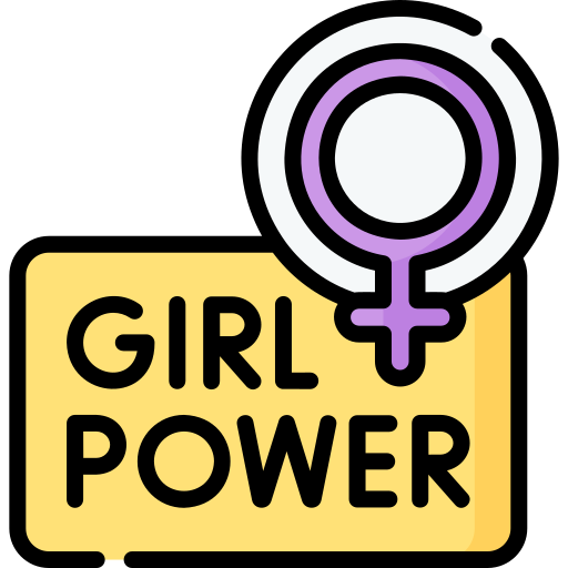 女の子のパワー Special Lineal color icon