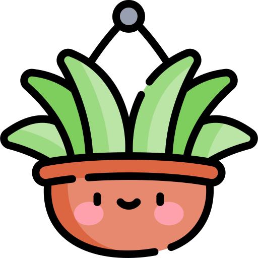 Spider plant Kawaii Lineal color icon