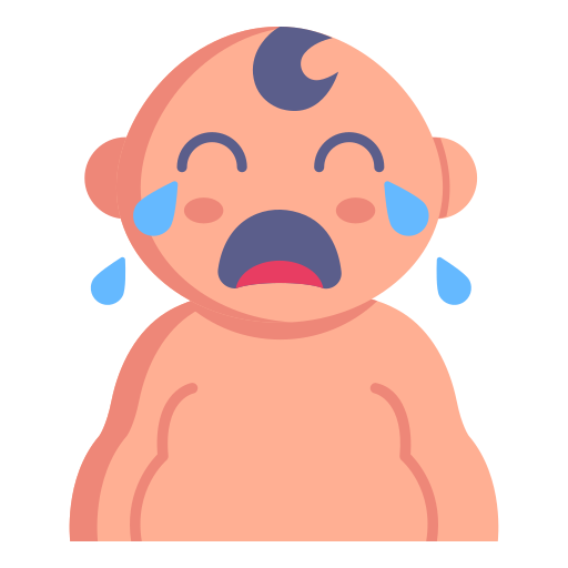 llanto de bebé Generic Flat icono