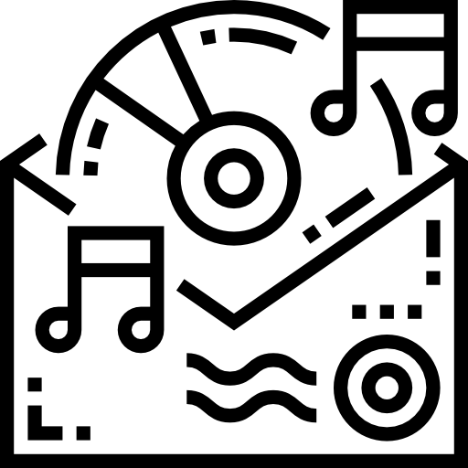 コンパクトディスク Detailed Straight Lineal icon