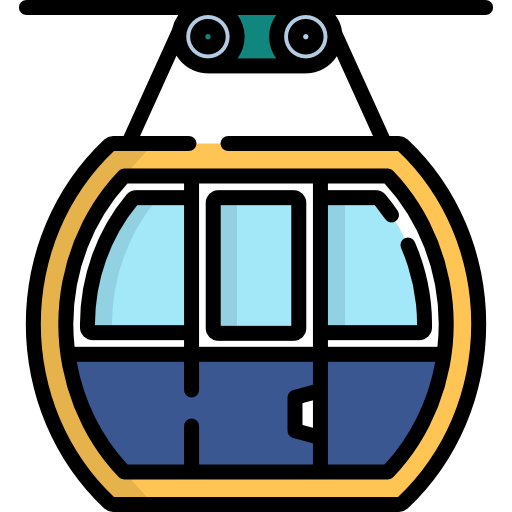 teleférico Special Lineal color icono