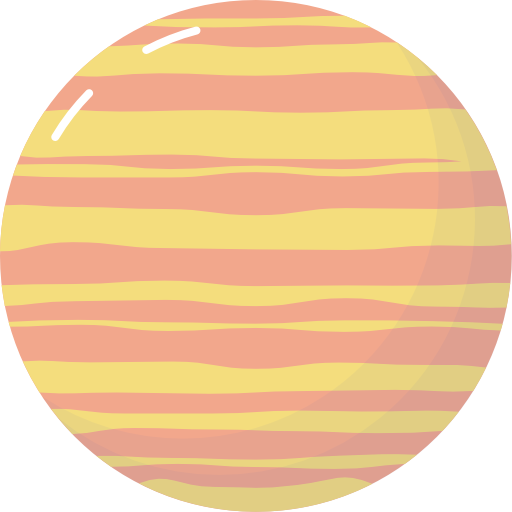 planeet Stockio Flat icoon
