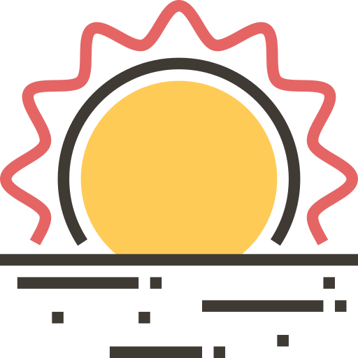 sonnenuntergang Meticulous Yellow shadow icon