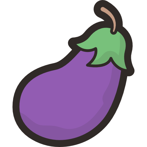 aubergine Stockio Lineal Color icon
