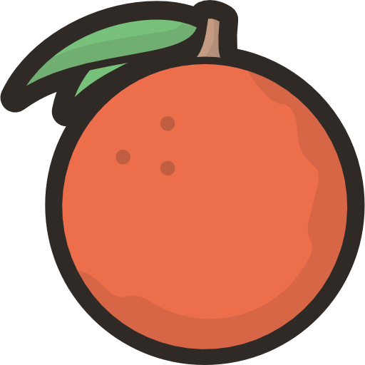 naranja Stockio Lineal Color icono