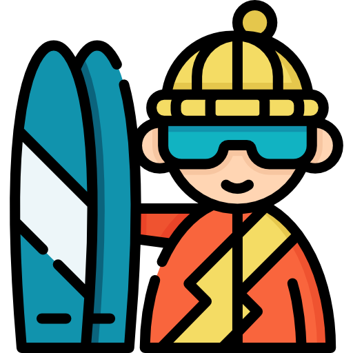 Skiing Special Lineal color icon