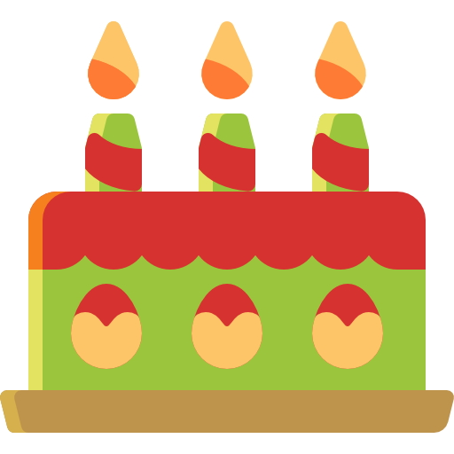 Birthday cake Linector Flat icon